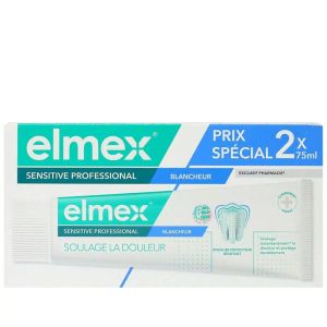 Elmex Sensitive Professional Blancheur Dentifrice 2 x 75 ml