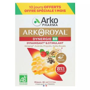 Arkoroyal Dynergie 30 Ampoules Bio