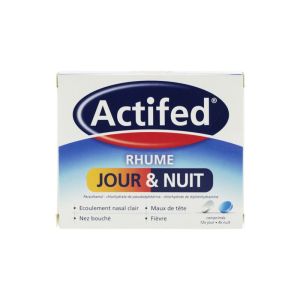 Actifed Rhume Jour et Nuit 16 comprimés