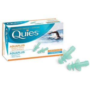 Quies Aquaplug Bouchons d'Oreilles x2