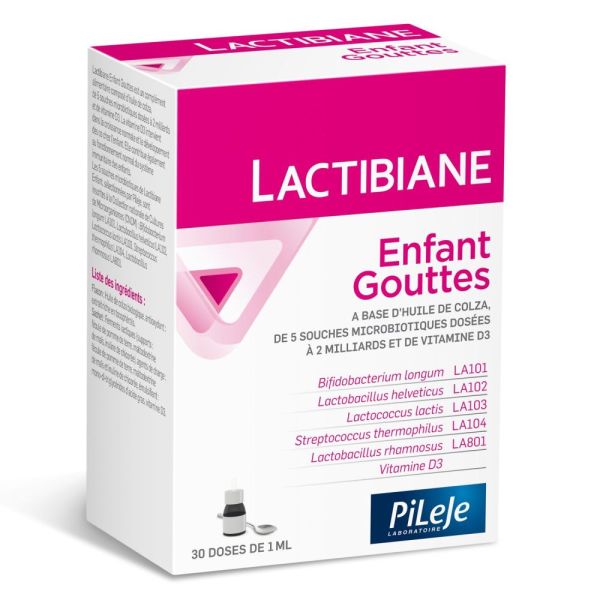 Pileje Lactibiane Enfant Poudre 1g Sachets x30