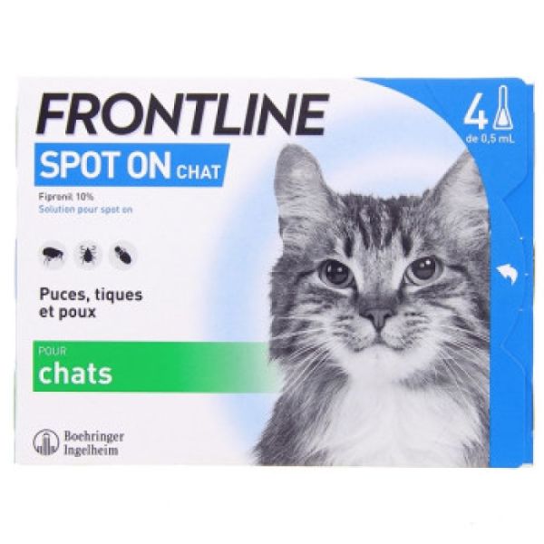 Frontline Spot-On Chat 0,5 ml Pipettes x4