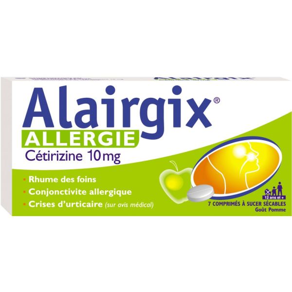 Alairgix Allergie Cetirizine 10 mg Comprimés x7