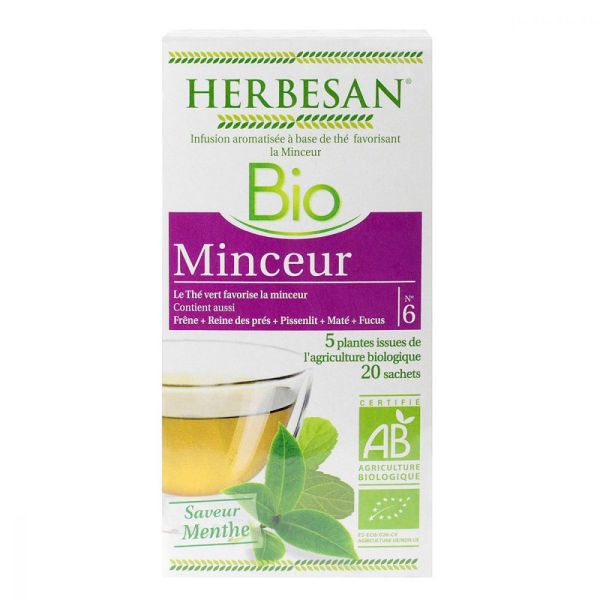 Infusion minceur bio 20 sachets