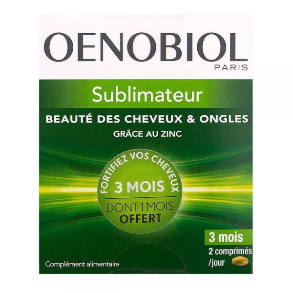 Sublimateur cheveux & ongles comprimés - 3x60 comprimés (dont 1 mois offert)