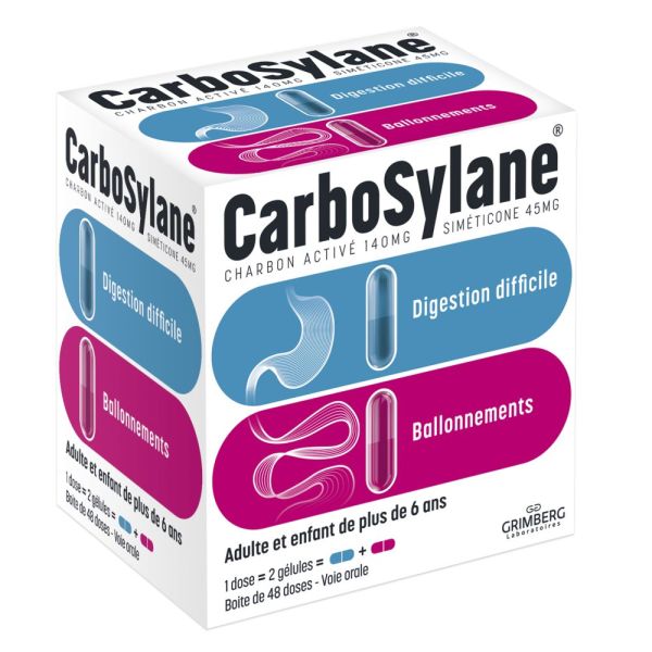 Carbosylane Ballonements gélules - 48 doses