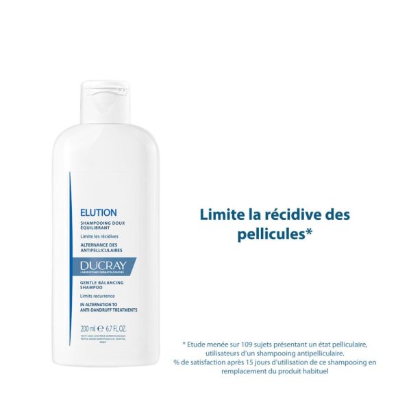 Elution - Shampooing doux équilibrant - Complément des traitement antipelliculaire 400 ml