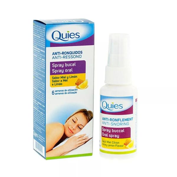 Quies Spray Anti-Ronflement Miel/Citron 70 ml