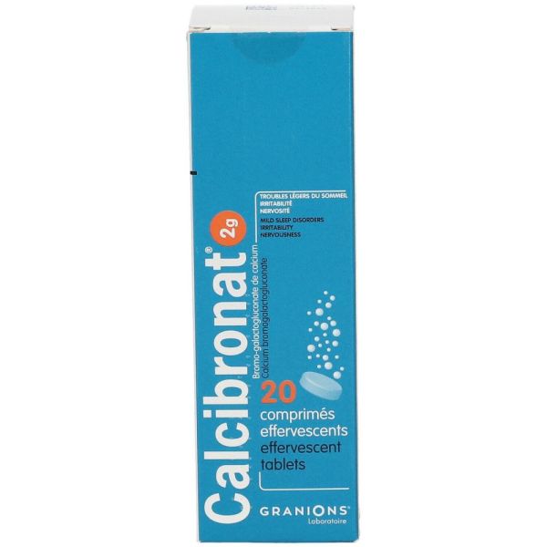 Calcibronat 2 g Comprimés Effervescents Tube 20