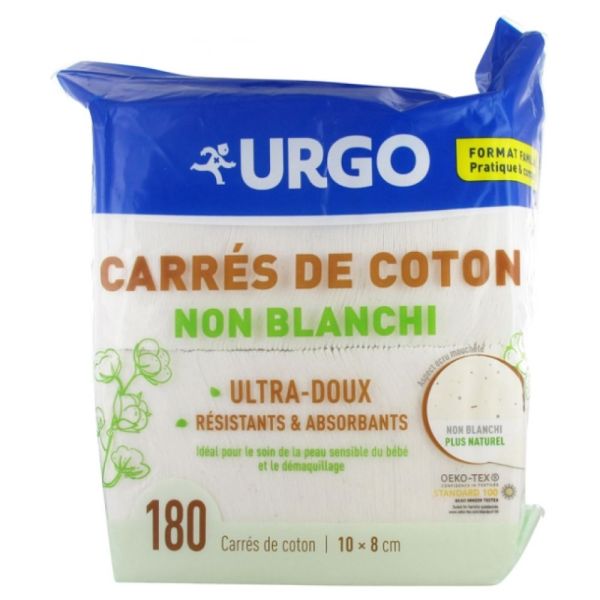 Carre Coton Non Blanchi - Sachet de 180